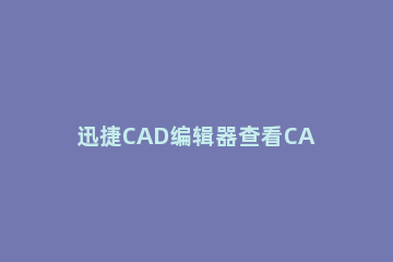 迅捷CAD编辑器查看CAD三维图形的操作步骤 cad图层编辑器快捷命令